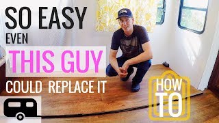 RV SLIDE OUT FLOORING REPLACEMENT - FULL TIME RV LIVING FAMILY OF 6 - YouTube