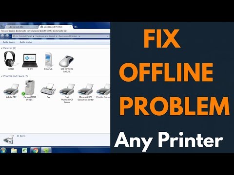 How to Change  Printer Offline to Online | Fix Printer Offline Problem