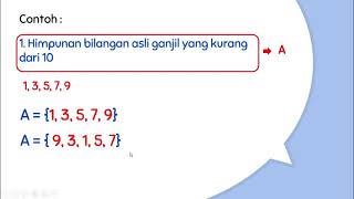 Penyajian Himpunan (2.Metode Tabulasi/Enumerasi)