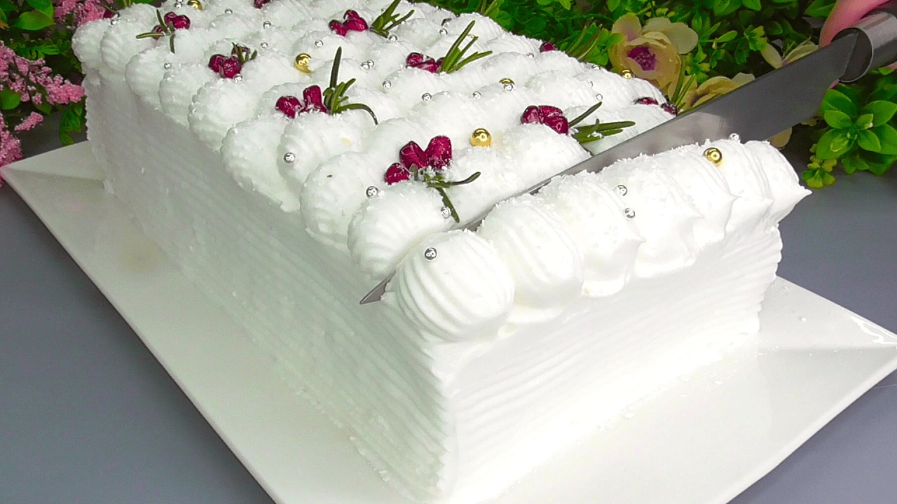 МЯГКИЙ, ВОЗДУШНЫЙ, КАК ОБЛАКО! Торт на Рождество и Новый год! Легко и просто!