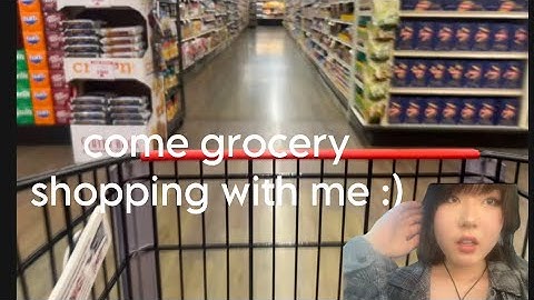 sit in the cart while i go grocery shopping (mini vlog)