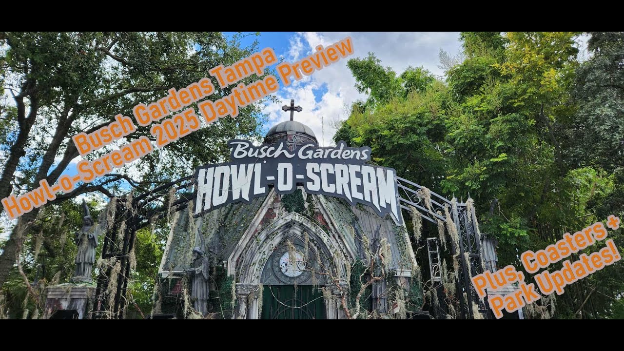Busch Gardens Tampa Howl-o-Scream 2025 Daytime Preview + Stanley Falls, Kumba, & Other Updates!