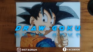 How to draw Goku step by step || easy drawing of beginner || drawing beginners drawing 1win