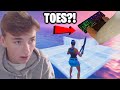 Fortnite But I Can Only Use My Feet... (Floating)