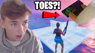 Fortnite But I Can Only Use My Feet... Floating