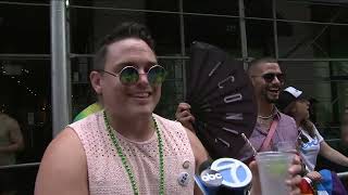 Celebration of LGBTQ+ community at NYC Pride March
