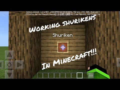 How to make shurikens in minecraft pe