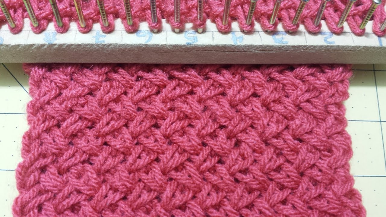 [Original de Norelizz]Punto De cesta, Reversible Telar maya modificado.