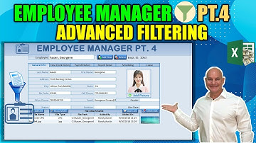 Learn These Amazing Excel Advanced Filter Techniques in Minutes  [Employee Manager Part 4]