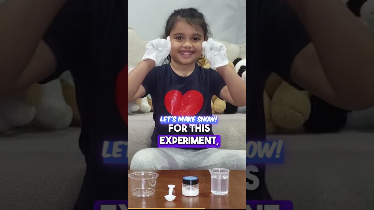 Kid Creates Snow At Home| Easy DIY Snow | Winter Fun | Part 1 | NonStop Azmina