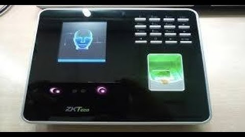 ZKT mb20 biometric basic instalation