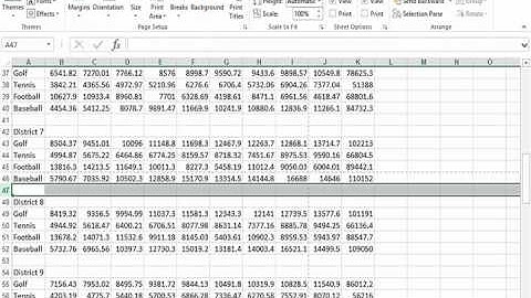Control Page Breaks in Excel 2013 Worksheet