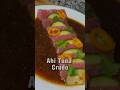 How to make ahi tuna crudo with a citrus marinade.