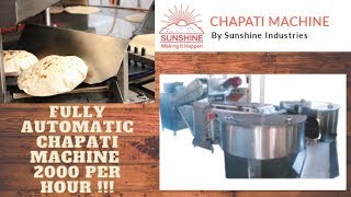 Chapati Making Machine - Sunshine Industries Chapati Machine Roti Machine Roti Maker