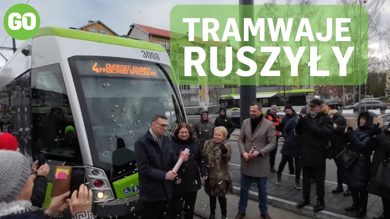 W Olsztynie tramwaje już kursują po nowej trasie. 30 grudnia o 11.45 na tory wyjechała „czwórka”