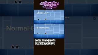 Day 3 of building a Demon Level in GD #geometrydash #geometry #gd #viral #shorts #shortvideo #flyxo