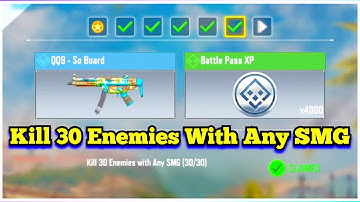 Call Of Duty Mobile Kill 30 Enemies With Any SMG Task Complete