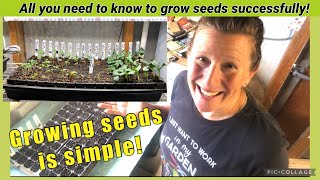 Growing Organic Vegetables & Flowers from seed, this is all you need, it’s that simple