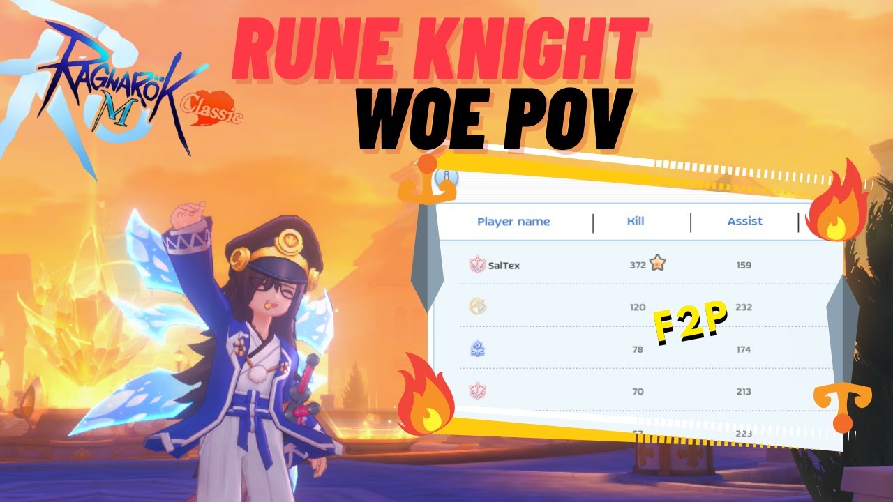 AA Rune Knight Dominates During WOE | Ragnarok M: Classic