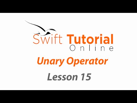 Swift Tutorial: Unary Operator