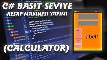 C# Basit seviye Visual Studio Hesap Makinesi yapımı  (Calculator )   ---Yazılım Saati----