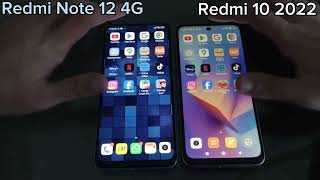 Xiaomi Redmi Note 12 4G VS Xiaomi Redmi 10 2022 | Speed Test