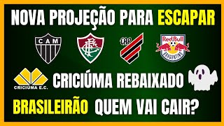 Thumbnail for BRASILEIRÃO | CRICIÚMA REBAIXADO | NOVA PROJEÇÃO PARA ESCAPAR | QUEM VAI CAIR?