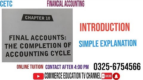 Financial Accounting/I.Com/B.Com/ADC - Lecture 80