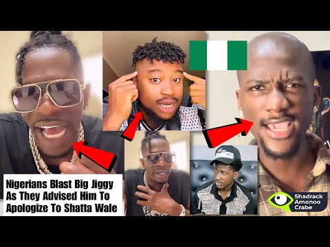Go Back And Apologize To Shatta Wale, You’re Ungrateful Boy!-Nigerians Advised Big Jiggy!🇬🇭🇳🇬 
