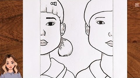 How To Draw SQUID GAME 3 Doll || Easy Sketch Tutorial