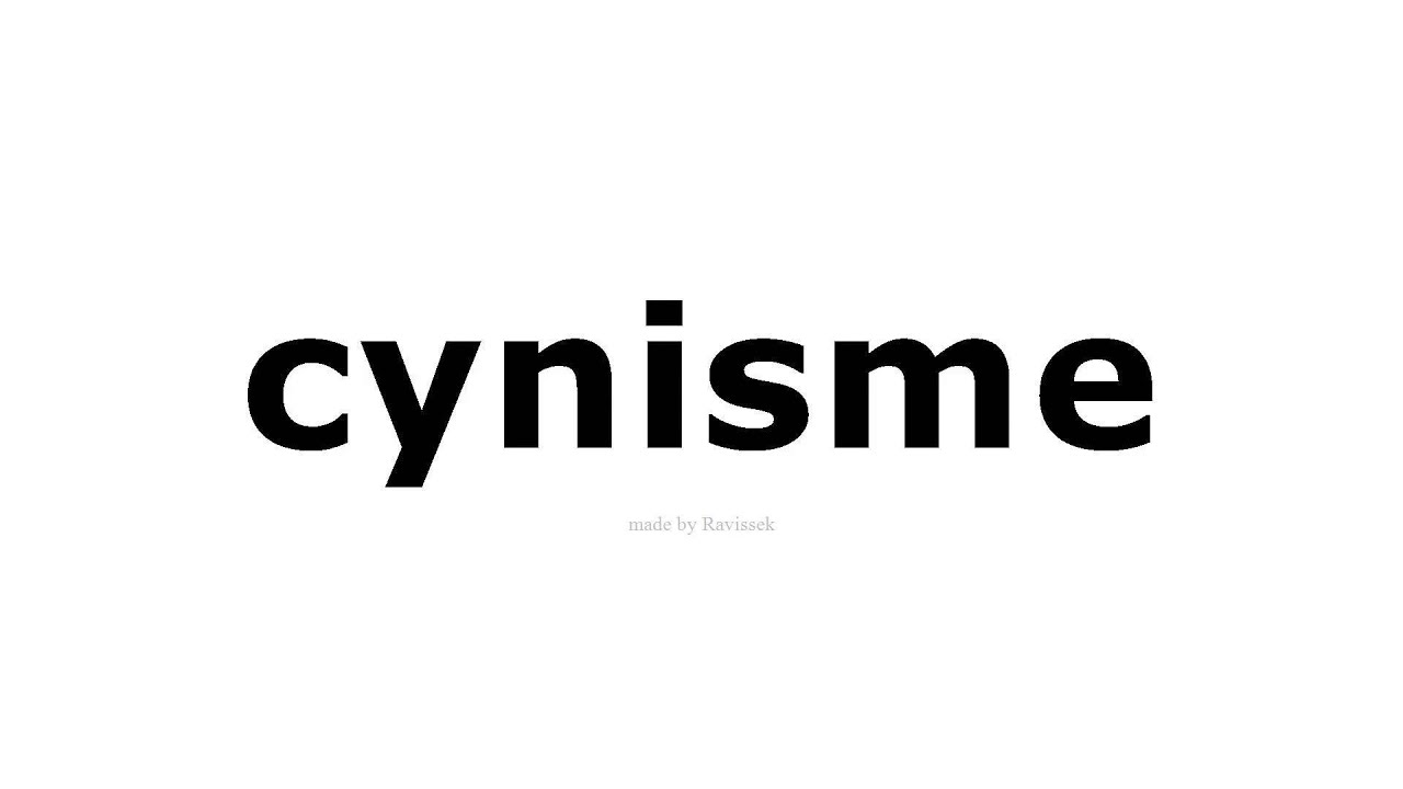 Uitspraak voor cynisme YouTube