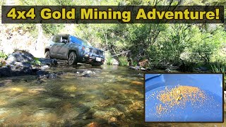 4x4 Offroad Gold Mining Adventure Sierra Nevada Mountains. We Dig for Placer Gold!