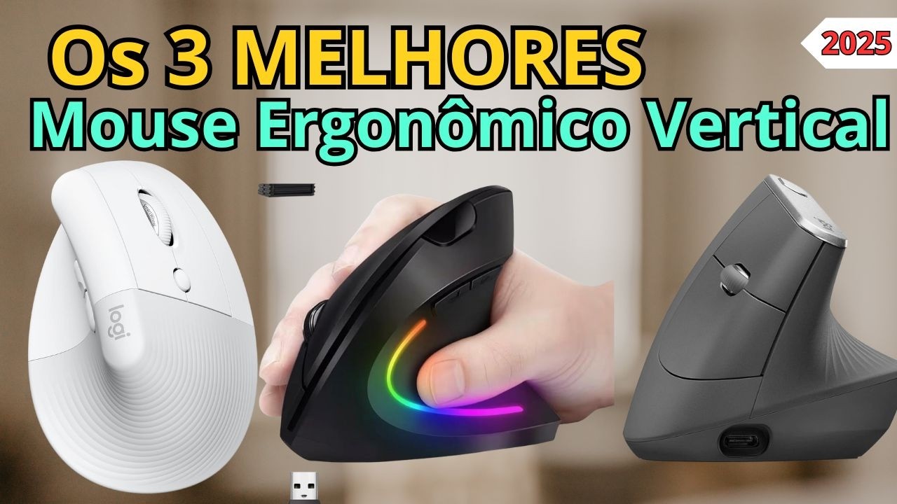 Top 3 melhores mouse ergonômico vertical custo benefício de 2025 ...