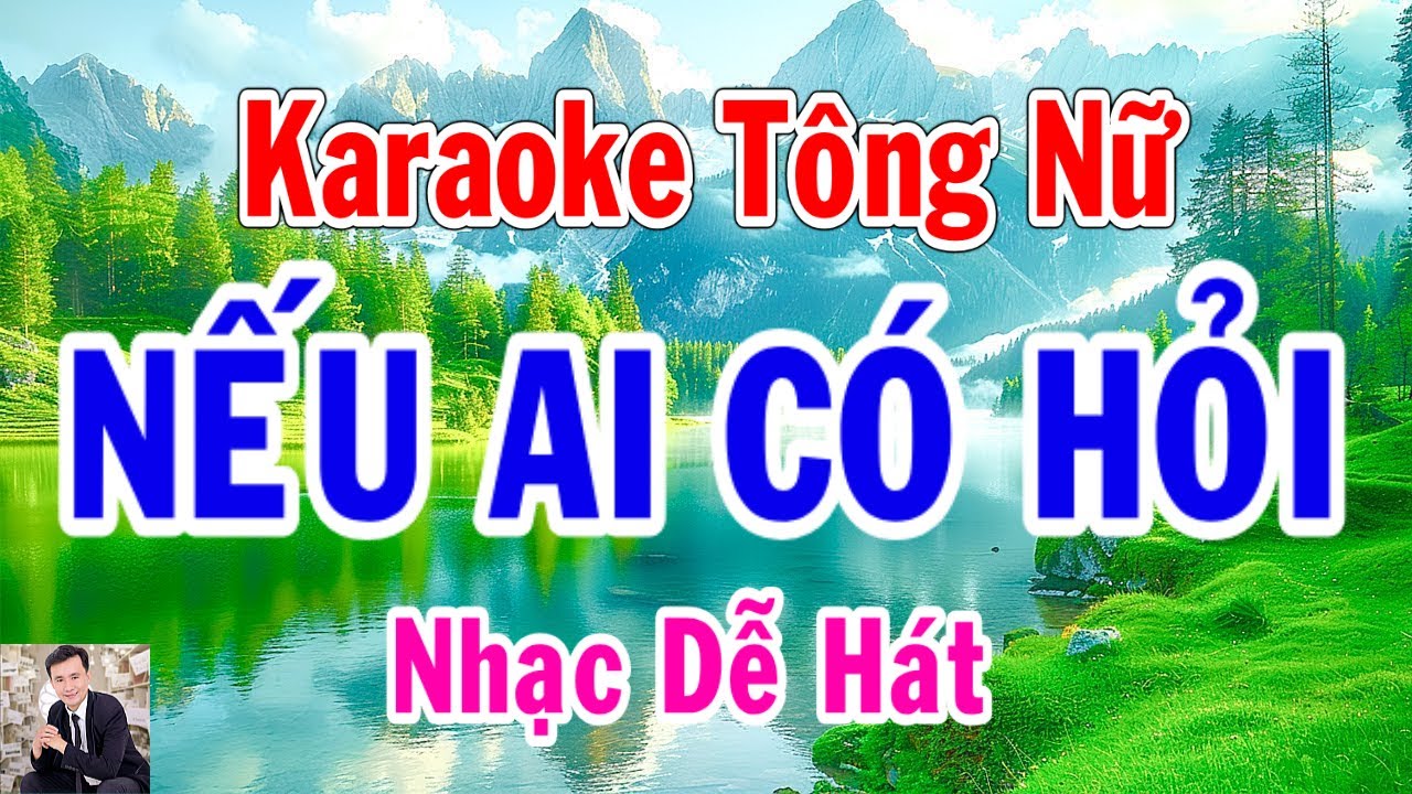 Nếu Ai Có Hỏi Karaoke Tông Nữ Beat Hay Thành Lý Organ - YouTube