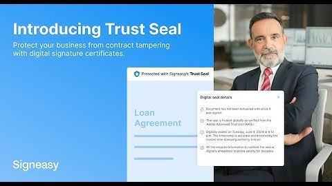 Introducing Signeasy Trust Seal: Secure your contracts with digital signature certificates.