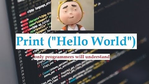 Programmer after learning how to print hello world