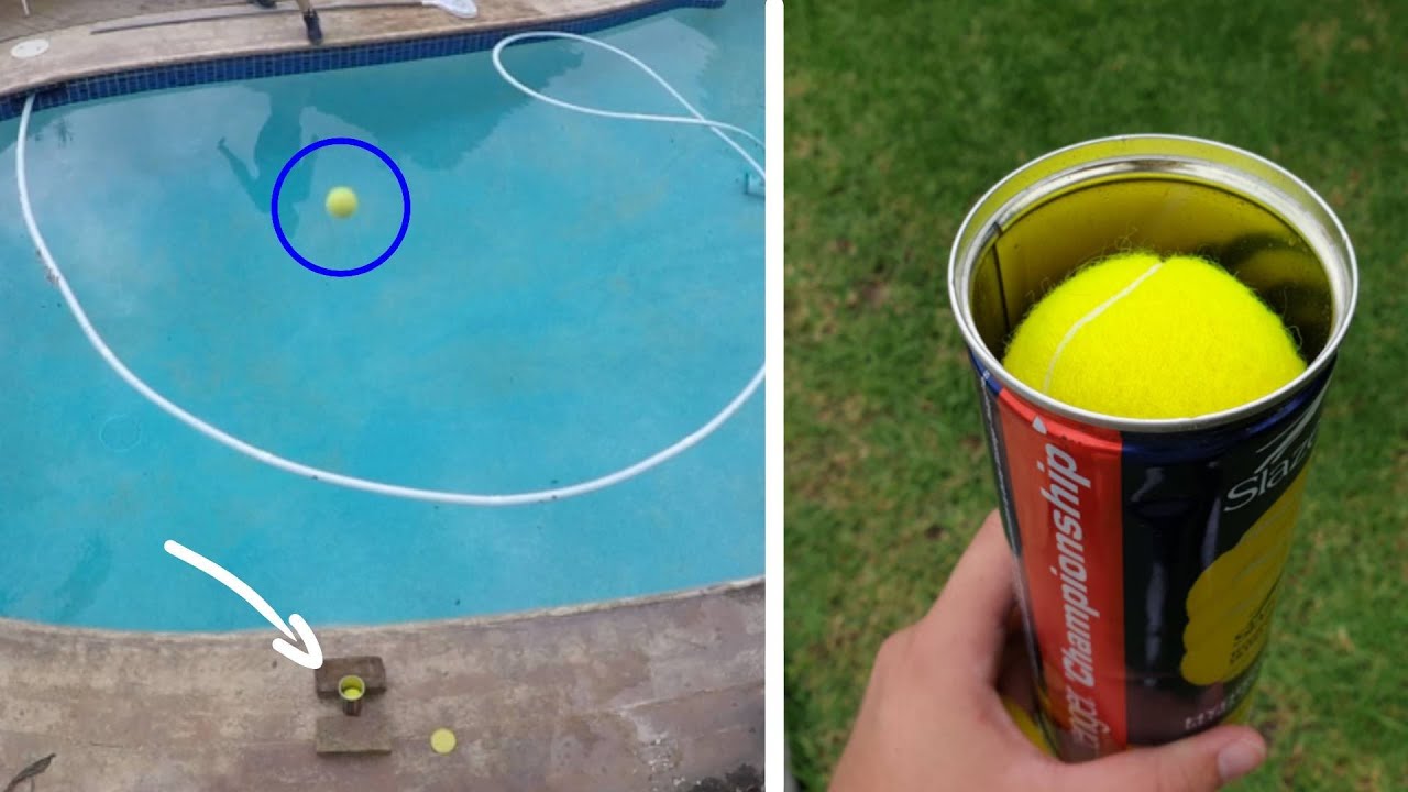 CRAZY TENNIS BALL TRICKSHOT! YouTube