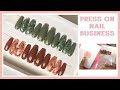 HOW I MAKE AND PACKAGE A PRESS ON NAIL ORDER - START TO FINISH | Watch Me Work: Marble Nail Design