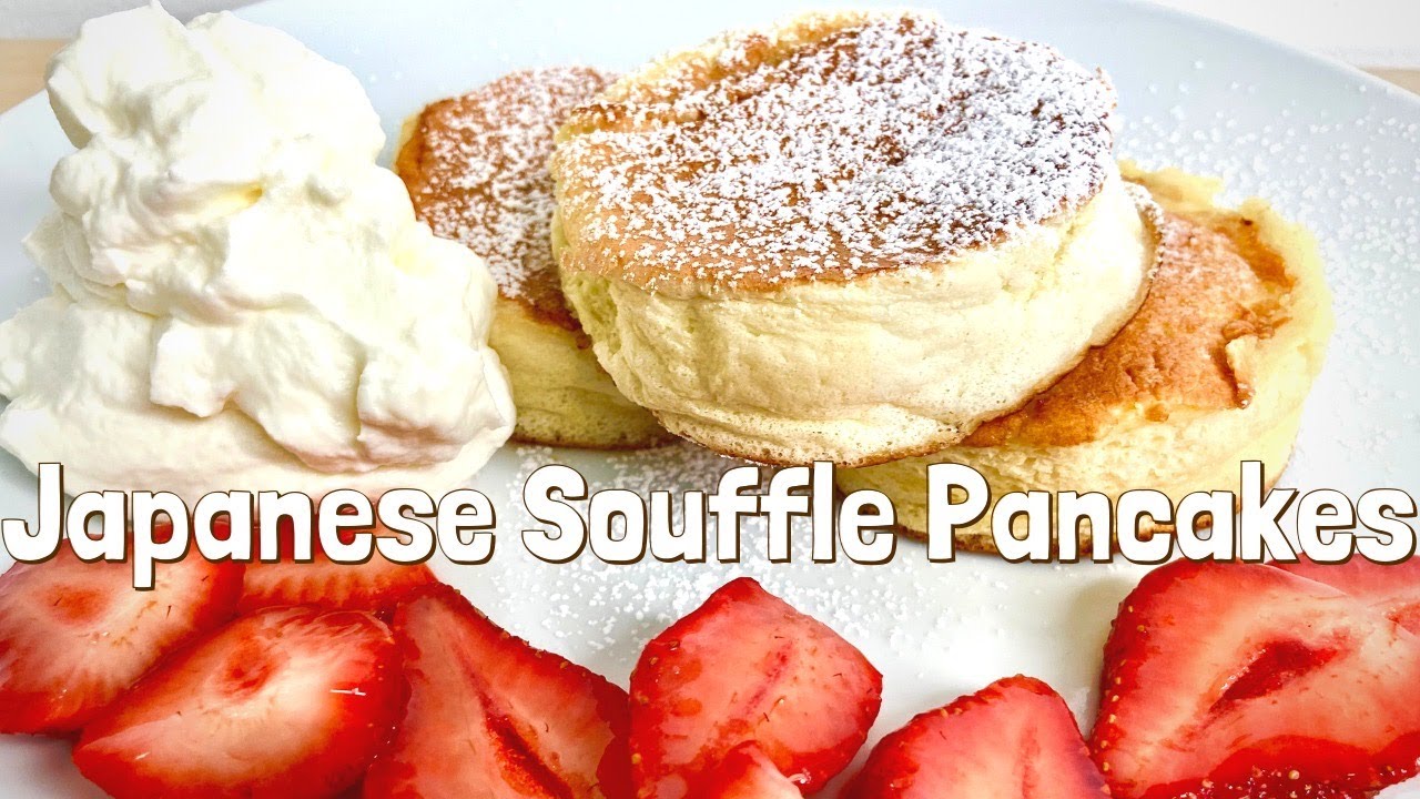 How To Make The FAMOUS Japanese Souffle Pancakes | Easy Fluffy Pancake Recipe - YouTube