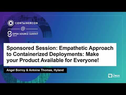 Sponsored Session: Empathetic Approach to Containerized Deployments... Angel Borroy & Antoine Thomas Episode cover