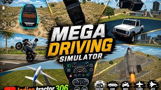 Mega Driving Simulator Game New Update 😱 Cars, Bikes, Jets & Airplanes screenshot 5