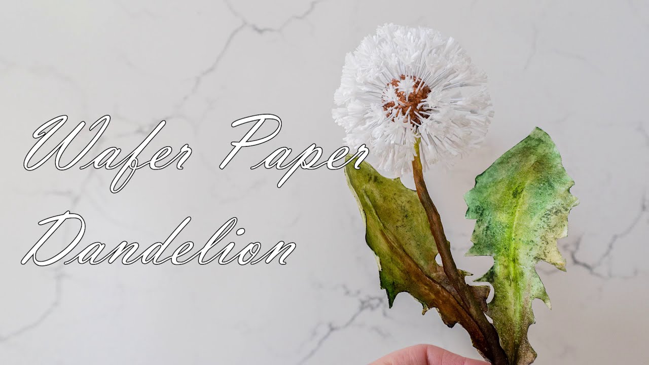 ОДУВАНЧИК из вафельной бумаги