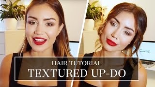 HAIR TUTORIAL - EASY TEXTURED UP-DO | Pia Muehlenbeck