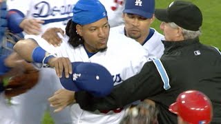 2008 NLCS Gm3: Dodgers, Phillies empty benches in 3rd