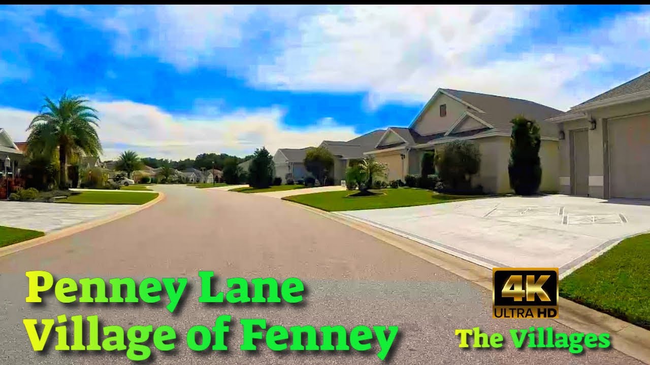 Penney Lane Driving Tour Village of Fenney, The Villages FL YouTube