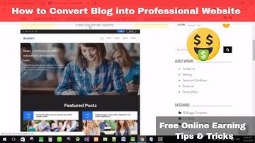 How to Convert Blog Into Professional Website in Urdu | SEO Friendly Template with Customization
