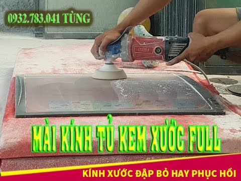 Video Mài kính tủ kem xước Full tấm |Tẩy ố kính xe ô tô |... - youtube