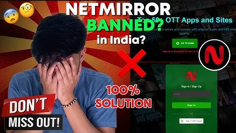 Netmirror BANNED❌in India? Netmirror Not Opening Problem Solved | Netmirror Not Working 2025