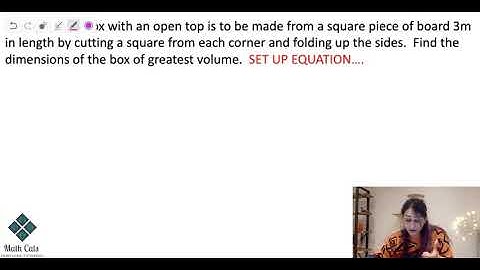 MCV4U Optimization Problem