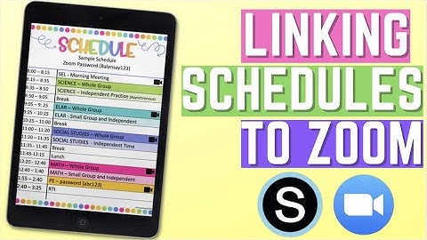 SCHOOLOGY - How to Link Schedules to Zoom or Virtual Classes